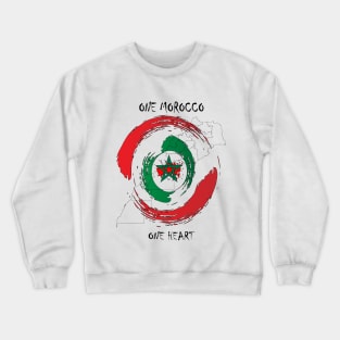 Proud Morocco Flag Gift Moroccan Lovers For Men's Women's Crewneck Sweatshirt